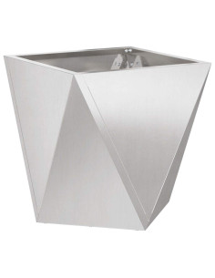 Fioriera Argento 50 x 50 x 50 cm Acciaio inossidabile 2