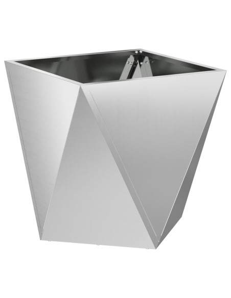 Fioriera Argento 50 x 50 x 50 cm Acciaio zincato