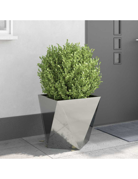 Fioriera Argento 50 x 50 x 50 cm Acciaio zincato