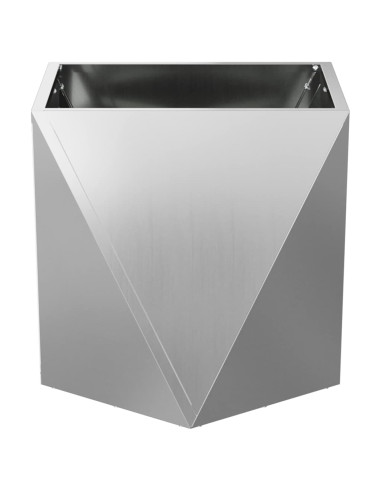 Fioriera Argento 50 x 50 x 50 cm Acciaio zincato