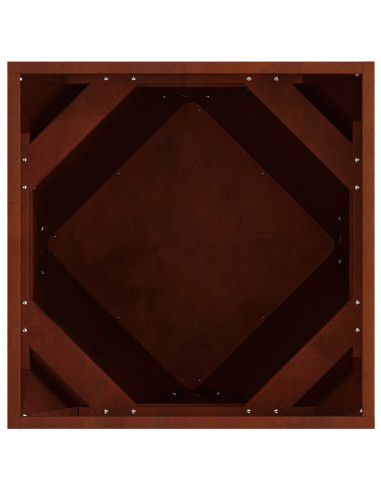 Fioriera 2 pcs Ruggine 50 x 50 x 50 cm