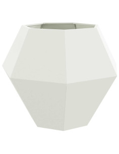 Fioriera Bianco 100 x 100 x 80 cm Acciaio 2