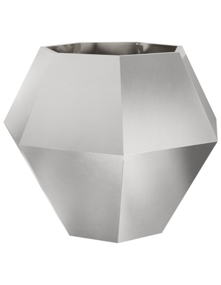 Fioriera Argento 100 x 100 x 80 cm Acciaio inossidabile