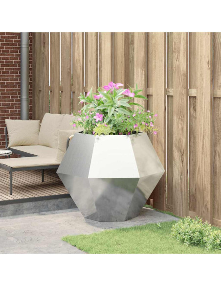 Fioriera Argento 100 x 100 x 80 cm Acciaio inossidabile