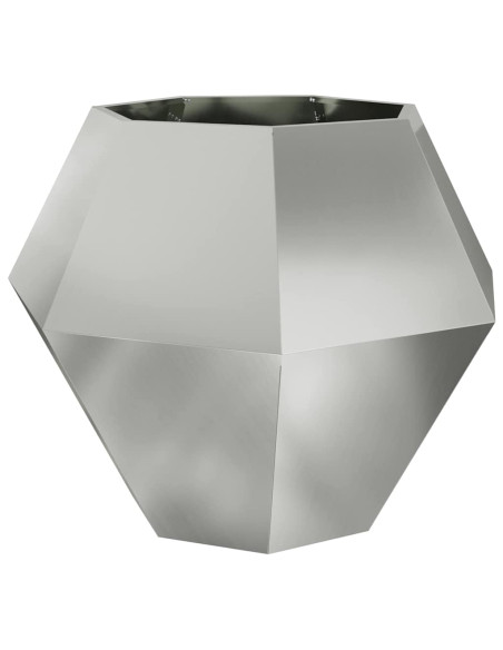 Fioriera Argento 100 x 100 x 80 cm Acciaio zincato