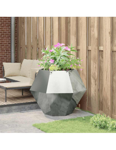 Fioriera Argento 100 x 100 x 80 cm Acciaio zincato