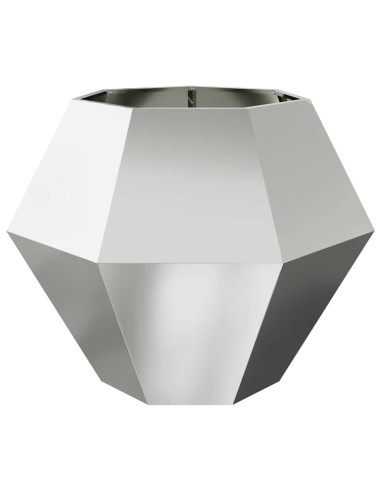 Fioriera Argento 100 x 100 x 80 cm Acciaio zincato