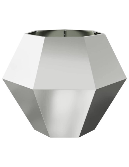 Fioriera Argento 100 x 100 x 80 cm Acciaio zincato