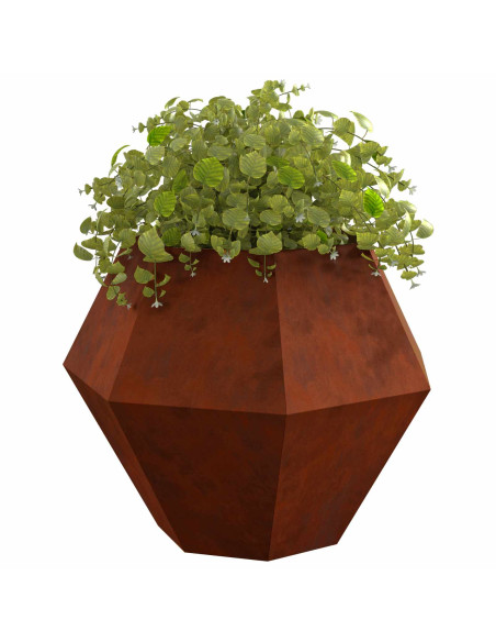 Fioriera 2 pcs Ruggine 100 x 100 x 80 cm