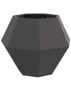 Fioriera Nero 75 x 75 x 60 cm Acciaio 2