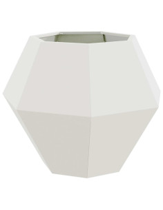 Fioriera Bianco 75 x 75 x 60 cm Acciaio 2