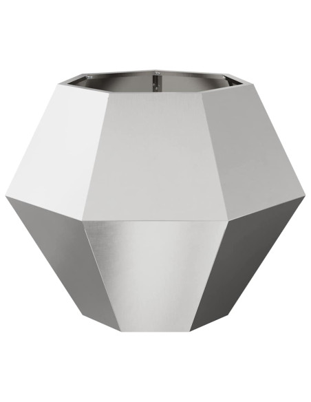 Fioriera Argento 75 x 75 x 60 cm Acciaio inossidabile