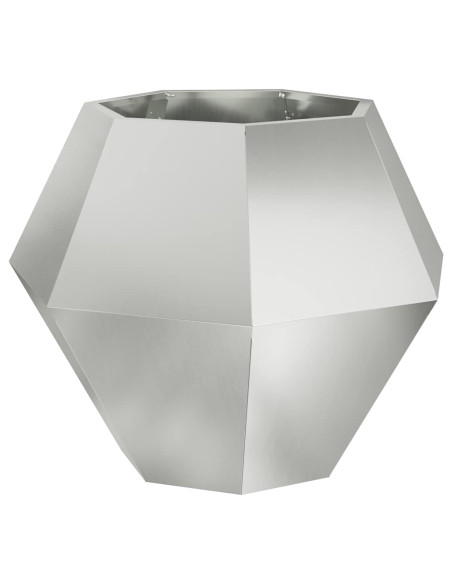 Fioriera Argento 75 x 75 x 60 cm Acciaio zincato