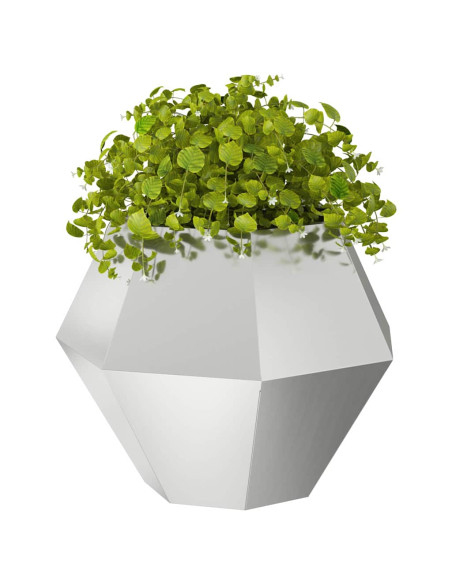 Fioriera Argento 75 x 75 x 60 cm Acciaio zincato