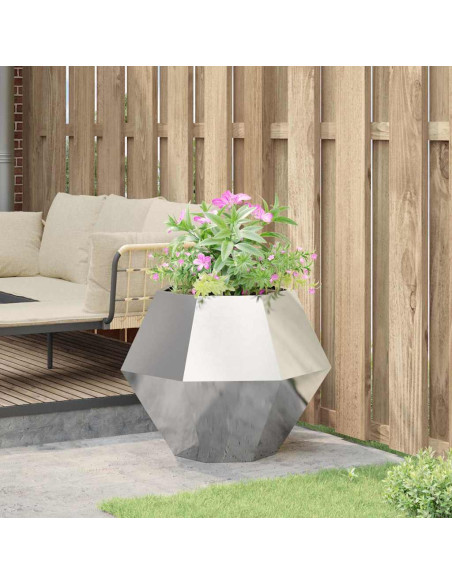 Fioriera Argento 75 x 75 x 60 cm Acciaio zincato