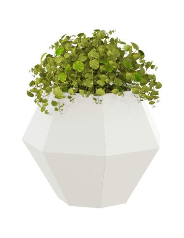 Fioriera Bianco 50 x 50 x 40 cm Acciaio