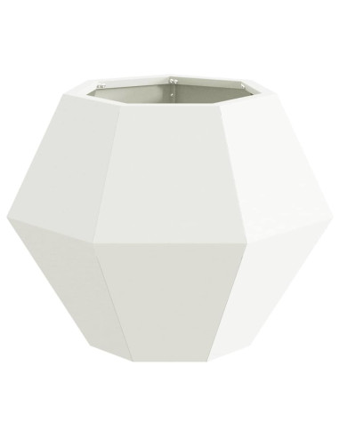 Fioriera Bianco 50 x 50 x 40 cm Acciaio