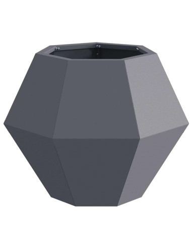 Fioriera Antracite 50 x 50 x 40 cm Acciaio