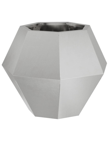 Fioriera Argento 50 x 50 x 40 cm Acciaio inossidabile