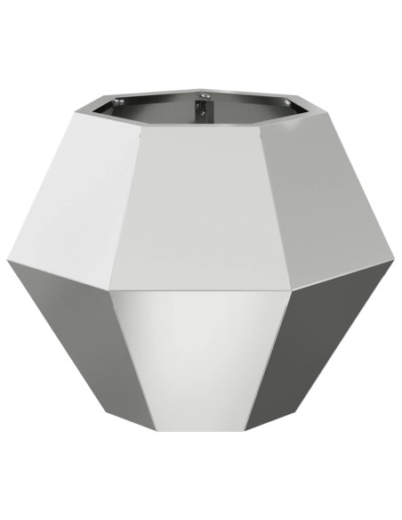 Fioriera Argento 50 x 50 x 40 cm Acciaio zincato