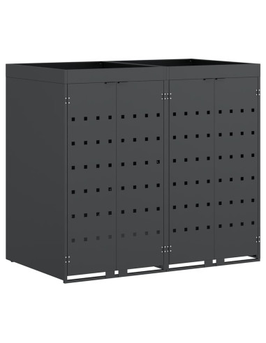 Contenitore per Rifiuti per 2 Bidoni Antracite