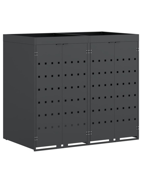 Contenitore per Rifiuti per 2 Bidoni Antracite