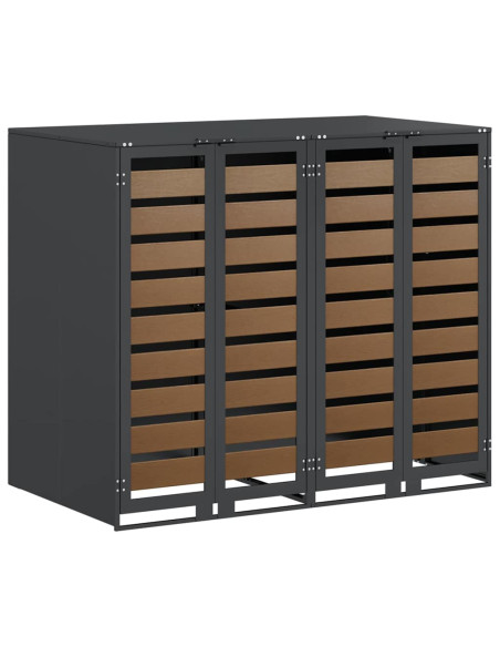 Contenitore per Rifiuti per 3 Bidoni 340 x 77.5 x 115.5 cm