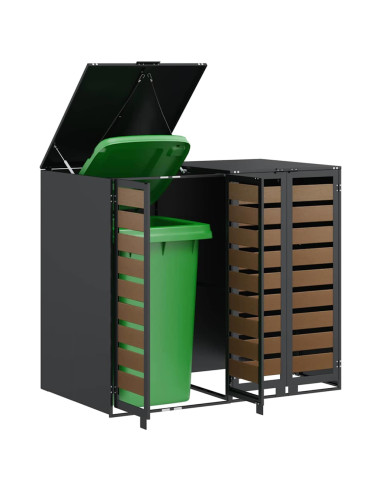 Contenitore per Rifiuti per 3 Bidoni 340 x 77.5 x 115.5 cm