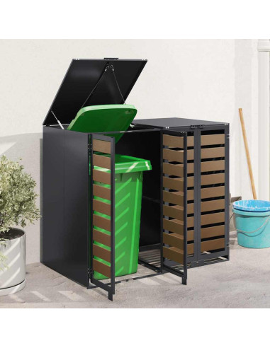 Contenitore per Rifiuti per 3 Bidoni 340 x 77.5 x 115.5 cm