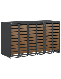 Contenitore per Rifiuti per 3 Bidoni 340 x 77.5 x 115.5 cm 2