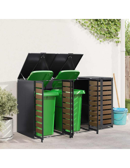 Contenitore per Rifiuti per 3 Bidoni 340 x 77.5 x 115.5 cm