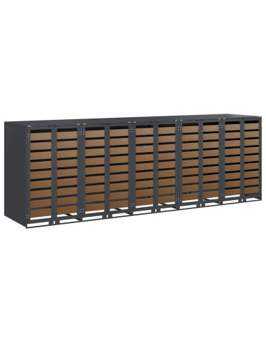 Contenitore per Rifiuti per 3 Bidoni 340 x 77.5 x 115.5 cm