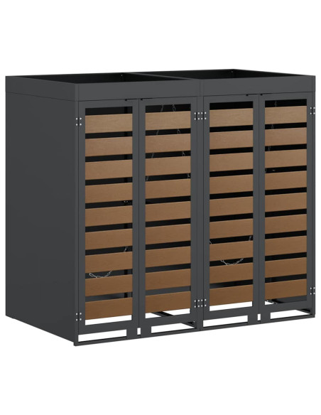 Contenitore per Rifiuti per 3 Bidoni 340 x 77.5 x 115.5 cm