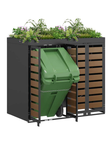 Contenitore per Rifiuti per 3 Bidoni 340 x 77.5 x 115.5 cm