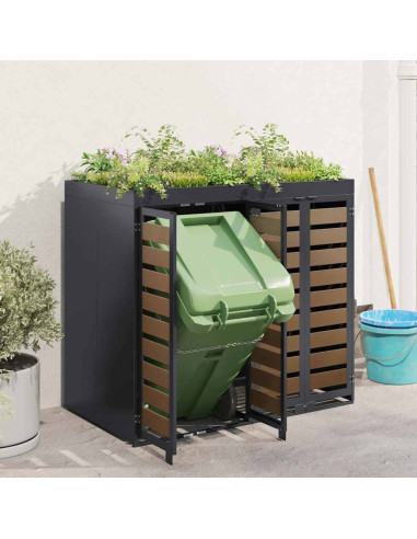 Contenitore per Rifiuti per 3 Bidoni 340 x 77.5 x 115.5 cm
