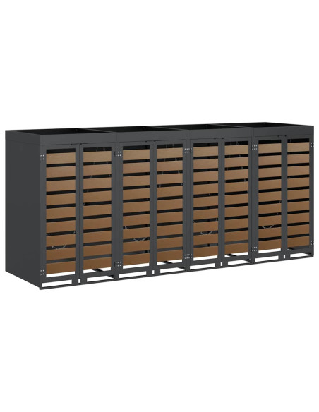 Contenitore per Rifiuti per 3 Bidoni 340 x 77.5 x 115.5 cm