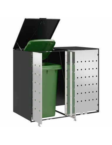 Contenitore per Rifiuti per 3 Bidoni 340 x 77.5 x 115.5 cm