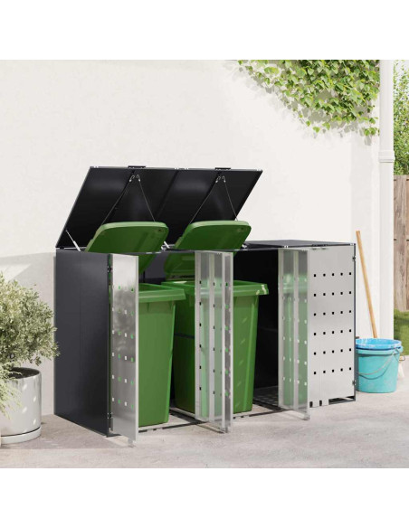 Contenitore per Rifiuti per 3 Bidoni 340 x 77.5 x 115.5 cm