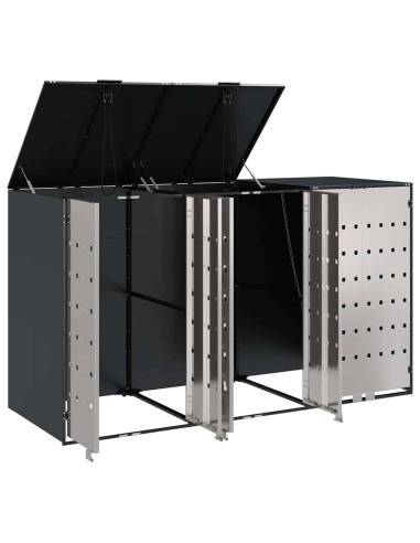 Contenitore per Rifiuti per 3 Bidoni 340 x 77.5 x 115.5 cm