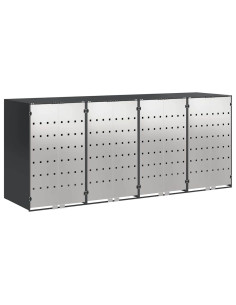 Contenitore per Rifiuti per 3 Bidoni 340 x 77.5 x 115.5 cm 2