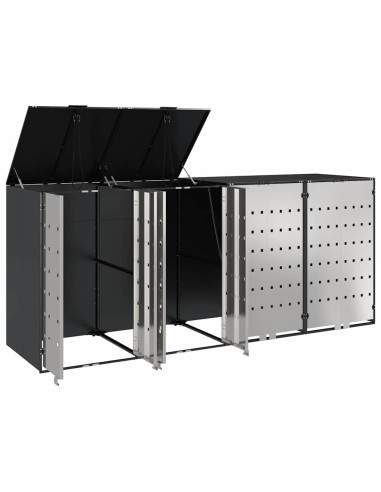 Contenitore per Rifiuti per 3 Bidoni 340 x 77.5 x 115.5 cm
