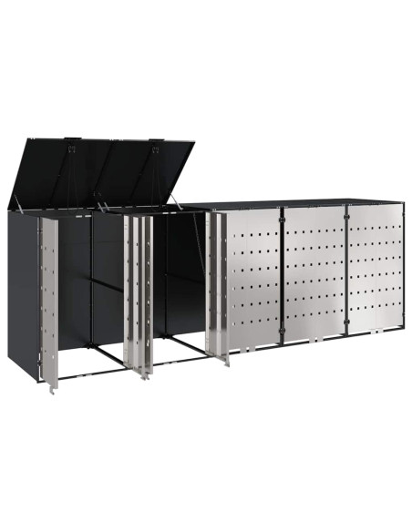 Contenitore per Rifiuti per 3 Bidoni 340 x 77.5 x 115.5 cm