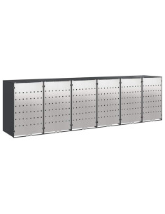 Contenitore per Rifiuti per 3 Bidoni 340 x 77.5 x 115.5 cm 2