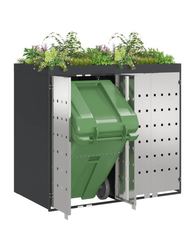Contenitore per Rifiuti per 3 Bidoni 340 x 77.5 x 115.5 cm