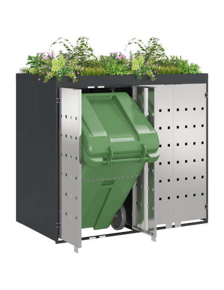 Contenitore per Rifiuti per 3 Bidoni 340 x 77.5 x 115.5 cm