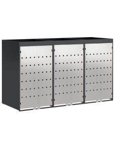 Contenitore per Rifiuti per 3 Bidoni 340 x 77.5 x 115.5 cm 2