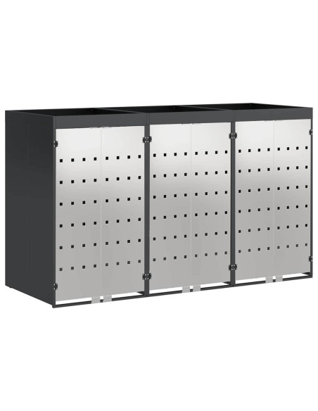 Contenitore per Rifiuti per 3 Bidoni 340 x 77.5 x 115.5 cm