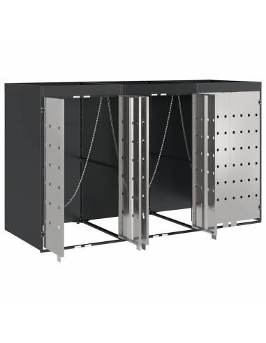Contenitore per Rifiuti per 3 Bidoni 340 x 77.5 x 115.5 cm
