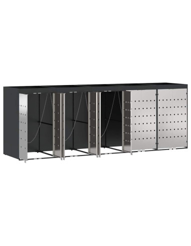Contenitore per Rifiuti per 3 Bidoni 340 x 77.5 x 115.5 cm