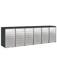 Contenitore per Rifiuti per 3 Bidoni 340 x 77.5 x 115.5 cm 2